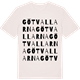 Vintage White t-shirt med Götvallarna ordlek t-shirt
