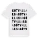 White t-shirt med Götvallarna ordlek t-shirt