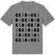 Mid Heather Gray t-shirt med Gråda ordlek t-shirt
