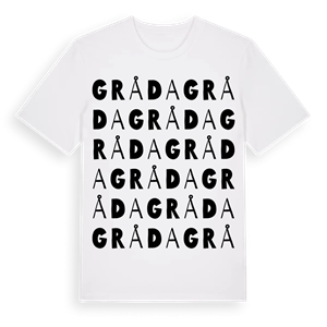 Gråda ordlek t-shirt – ekologisk bomull t-shirt från Pinshirt