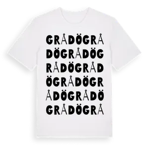 Grådö ordlek t-shirt – ekologisk bomull t-shirt från Pinshirt