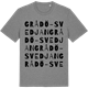 Mid Heather Gray t-shirt med Grådö-Svedjan ordlek t-shirt