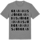 Mid Heather Gray t-shirt med Grananusjön ordlek t-shirt