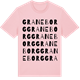 Pink Cotton t-shirt med Graneborg ordlek t-shirt