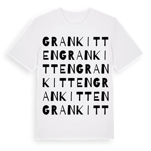 Grankitten ordlek t-shirt – ekologisk bomull t-shirt från Pinshirt
