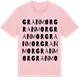 Pink Cotton t-shirt med Granmor ordlek t-shirt