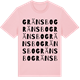 Pink Cotton t-shirt med Gränsbo ordlek t-shirt