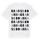 White t-shirt med Gransbodarna ordlek t-shirt