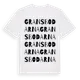 White t-shirt med Gransbodarna ordlek t-shirt