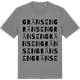 Mid Heather Gray t-shirt med Gränsen ordlek t-shirt