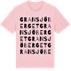 Pink Cotton t-shirt med Gransjöberget ordlek t-shirt
