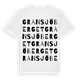 White t-shirt med Gransjöberget ordlek t-shirt
