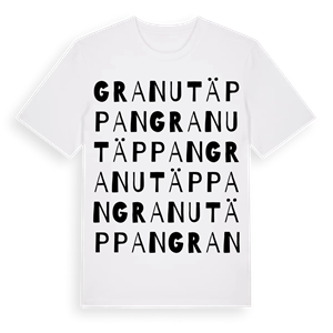 Granutäppan ordlek t-shirt – ekologisk bomull t-shirt från Pinshirt