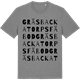 Mid Heather Gray t-shirt med Gräsbackatorps fäbod ordlek t-shirt