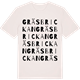 Vintage White t-shirt med Gräsbrickan ordlek t-shirt