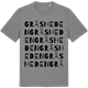 Mid Heather Gray t-shirt med Gräsheden ordlek t-shirt