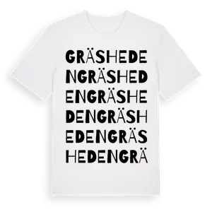 Gräsheden ordlek t-shirt – ekologisk bomull t-shirt från Pinshirt