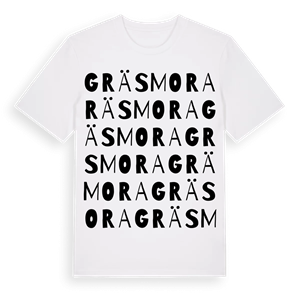 Gräsmora ordlek t-shirt – ekologisk bomull t-shirt från Pinshirt