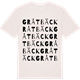 Vintage White t-shirt med Gråtbäck ordlek t-shirt