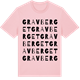 Pink Cotton t-shirt med Gravberget ordlek t-shirt