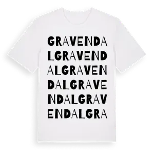 Gravendal ordlek t-shirt – ekologisk bomull t-shirt från Pinshirt