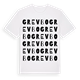 White t-shirt med Grevbo ordlek t-shirt