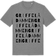 Mid Heather Gray t-shirt med Griffelådammen ordlek t-shirt