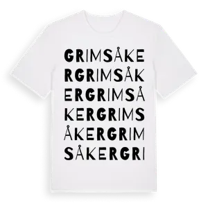 Grimsåker ordlek t-shirt – ekologisk bomull t-shirt från Pinshirt