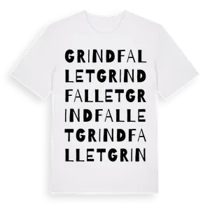 Grindfallet ordlek t-shirt – ekologisk bomull t-shirt från Pinshirt