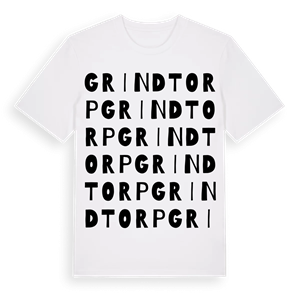 Grindtorp ordlek t-shirt – ekologisk bomull t-shirt från Pinshirt