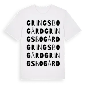 Gringsbo Gård ordlek t-shirt – ekologisk bomull t-shirt från Pinshirt