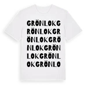Grönlok ordlek t-shirt – ekologisk bomull t-shirt från Pinshirt
