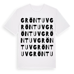 Gröntuv ordlek t-shirt – ekologisk bomull t-shirt från Pinshirt