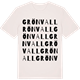 Vintage White t-shirt med Grönvall ordlek t-shirt