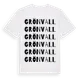 White t-shirt med Grönvall ordlek t-shirt