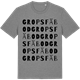 Mid Heather Gray t-shirt med Grops fäbod ordlek t-shirt