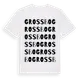 White t-shirt med Grossbo ordlek t-shirt