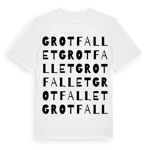 Grotfallet ordlek t-shirt – ekologisk bomull t-shirt från Pinshirt