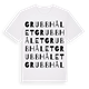 White t-shirt med Grubbhålet ordlek t-shirt