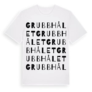 Grubbhålet ordlek t-shirt – ekologisk bomull t-shirt från Pinshirt
