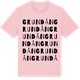 Pink Cotton t-shirt med Grundån ordlek t-shirt