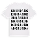 White t-shirt med Grundån ordlek t-shirt