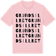Pink Cotton t-shirt med Grundsillret ordlek t-shirt
