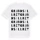 White t-shirt med Grundsillret ordlek t-shirt