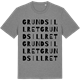 Mid Heather Gray t-shirt med Grundsillret ordlek t-shirt