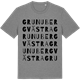 Mid Heather Gray t-shirt med Grunuberg Västra ordlek t-shirt