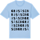 Blue Soul t-shirt med Grusåsen ordlek t-shirt