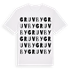Gruvby ordlek t-shirt