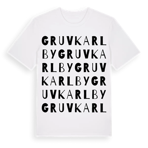 Gruvkarlby ordlek t-shirt – ekologisk bomull t-shirt från Pinshirt