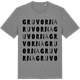 Mid Heather Gray t-shirt med Gruvorna ordlek t-shirt